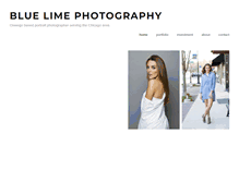 Tablet Screenshot of bluelimephotography.com